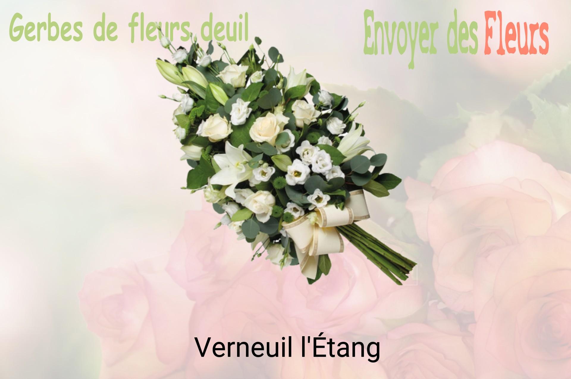 Gerbe de fleurs de deuil livrée à Verneuil-l'Étang